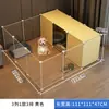 Valla para Perros Perro Pequeño Hogareña Interior Una Habitación Un Guardia Valla para Mascotas Perrera con Zona de Baño Jaula Antiescape para Perros