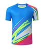 Camisas Respiráveis de Malha para Tênis de Mesa e Badminton para Adultos e Crianças, Roupas Esportivas de Manga Curta de Secagem Rápida para o Verão, Atacado Rápido