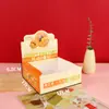 Caixa de Embalagem para Pastel de Nata, Não Requer Dobra, Descartável, Caixa de Papel para 4 Pastéis de Nata Portugueses, Caixa de Papel para Takeaway de Alimentos para Assar