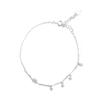 Pulsera de Ojo Estrella de Cuatro Puntas de Plata Esterlina S925, Simple, Moderna, Versátil, Dulce Elegante, Pulsera Estilo Literario para Entrega