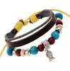 Boutique al por mayor pequeño al por mayor pulsera antigua colgante de pez pequeño pulsera de cuero de vaca más vendida joyería japonesa y coreana