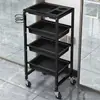 Carro de Peluquería para Permanente y Tintes Gabinete de Almacenamiento Carrito para Varillas de Peluquería Estante de Almacenamiento para Peluqueros Gabinete de Herramientas Barbería Peluquería