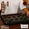 Conjunto de xadrez chinês com peças e tabuleiro de madeira maciça de alta qualidade, portátil, tamanho grande, adequado para adultos e alunos do ensino fundamental, qualidade premium