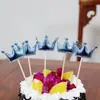 Birthday cake scene card insert love birthday cake five-pointed star PU flag decoration cake scene supplies