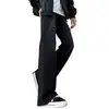 2026 Verano Retro Americano Jeans de Trabajo Desgastados Casuales de Pierna Recta Pantalones Largos para Hombre Holgados de Pierna Ancha