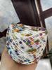 Hilo multicolor para gorro de Sichuan, hilo de tenis de mesa, hilo mezclado a mano, cableado hecho a mano, hilo para gorro casero, hilo para bufanda de puntos de colores