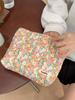3972 Bolsa de Cosméticos de Pana con Flores Bolsa para Retoque de Labial Bolsa Interior Bolsa de Almacenamiento para Viaje Neceser