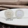 Botones de Perlas Cosidos a Mano, Botones Decorativos de Piel para Abrigo de Lana a la Moda, Botones Pequeños de Perlas Aromáticas