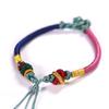 Não precisa tricotar à mão corda de mão semiacabada simples DIY corda trançada com contas pulseira original trançada à mão simples Feminino