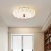 Luz de Techo Estilo Vintage Crema Espectro Completo Protección Ocular Creativa Cristal Acogedor Romántico Habitación de Princesa Infantil