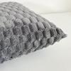 Almohada de Felpa Transfronteriza Funda de Almohada de Color Sólido Copo de Nieve Oficina Sofá Cintura Decoración del Hogar Cojín de Mesita de Noche