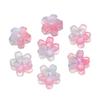 Cuentas esmaltadas con degradado de colores en forma de flor de cerezo, accesorios de cuentas hechos a mano, accesorios de bricolaje, pulsera de cuentas espaciadoras, pulsera de cuentas sueltas al por mayor