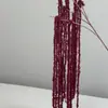 Flores Penduradas de Fio Vermelho Artificial Transfronteiriças para Celebração de Casamento, Flores Artificiais para Decoração de Fundo de Salão de Casamento, Flores de Seda para Cenário de Noivado