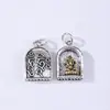 Colgante Zakiram de Plata de Dos Colores del Tíbet Accesorios para Colgantes Pulsera DIY Colgante de Collar Pulsera Wenwan Joyería con Cuentas