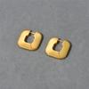 Pendientes de moda de nicho, nuevos, geométricos, con hebilla cuadrada, para mujer, de moda, sencillos, ligeros, de lujo, combinables con todo.