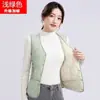 2025 Novo Estilo Colete de Veludo de Cordeiro Espessado para Mulheres Outono e Inverno Colete Curto Slim Colete Interno Quente
