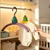 Perchero creativo con forma de árbol de Navidad para uso doméstico, antideslizante y sin marcas, tendedero de ropa estilo caricatura lindo para dormitorios de niñas