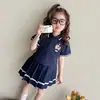 Conjunto de Falda POLO de Dibujos Animados de Verano para Niñas 2026 Nuevo Conjunto de Dos Piezas con Falda Corta de Manga Corta para Niños Ropa Delgada de Verano para Bebés