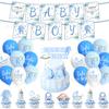 Recién Nacido Feliz Festival Bautizo Primer Año Vajilla Desechable Azul Cuchara Tenedor Paquete de 10 Piezas Paquete de 20 Piezas Montaje