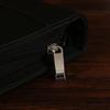 Bolsa portátil con cremallera A4, logotipo impreso, clip para gerente comercial con calculadora, cuaderno de hojas sueltas, venta al por mayor