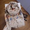 Nueva bufanda larga con estampado de lunares de algodón y lino, ideal para viajes, chal grande, venta al por mayor