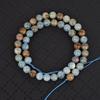 Calcita Azul Natural cuentas redondas brillante larga cadena azul Lujo cuentas sueltas pulsera collar joyería en stock al por mayor