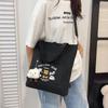 Bolso de Lona Literario de Gran Capacidad Nuevo Ins para Estudiantes Universitarios Bolso Escolar Bandolera Estilo Coreano de un Solo Hombro Bolso para Tutorías