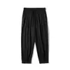 Pantalones casuales de pierna recta finos de seda helada para hombre en verano, talla grande, adelgazantes, holgados, talla grande, pantalones transpirables para hombre