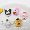 Transparente de dibujos animados con purpurina de hielo transparente Sanrio resina accesorios diy pegamento de crema funda de teléfono pegatina para vaso de agua material para tocado