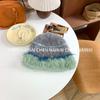 Ambiente Genial ~ Gorro Coreano Suave y Ceroso para Niñas para Mostrar su Rostro en Otoño e Invierno, Gorro de Punto de Felpa Engrosado para Proteger del Frío en Otoño e Invierno