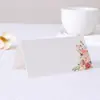 Amazon Impressão de Casamento Cartão de Lugar temu Venda Quente Cartão de Nome de Casamento Impressão Estéreo Cartão Rosa Mesa de Casamento