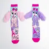 Comercio Electrónico Transfronterizo de Unicornios Celebridad de Internet Australiana Calcetines con Dibujos Animados de Venta Caliente, Calcetines Personalizados de Rodilla Tendencia para Vacaciones Venta al por Mayor