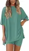 Comercio Exterior Transfronterizo Europeo y Americano En Stock Amazon Aliexpress Tk Moda Primavera y Verano Casual Suelto Ropa de Casa Conjunto de Shorts