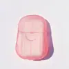 Hojas de Jabón Desechables para Viaje, Hojas de Jabón Pequeñas Portátiles, Papel de Jabón para Manos, Paquete de 20 Piezas para Baño de Pies