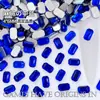 4*6mm Fundo Plano Mahjong Famoso na Internet Série Deslumbrante Vidro de Cristal Irregular Pedras Strass para Unhas Decorações de Unhas Usáveis Atacado
