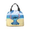 Bolsa de almuerzo Stitch de tela Oxford con dibujos animados, bolsa para conservar el calor, bolsa de aluminio para picnic, bolsa de almuerzo portátil