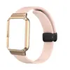 Adequado para Xiaomi Mi Band 10 Pro - Versão com Estrutura de Metal Padrão - Versão Cerâmica com Padrão de Lichia - Fivela Magnética Dobrável - Pulseira de Silicone