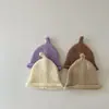 Gorros de Lana Tejidos para Bebés de Otoño e Invierno, Lindos y Versátiles Gorros con Chupete para Bebés y Niños Pequeños, Gorros Cálidos Tipo Melón para Niños y Niñas