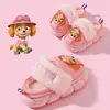 Pantuflas de Algodón para Niños Paw Patrol Otoño e Invierno Nuevas para Niños EVA Superficie de Cuero de Dibujos Animados Impermeables Zapatos de Algodón para el Hogar para Niños Pequeños