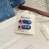 Nuevo Pasador de Pelo con Lazo de Encaje y Color Claro de Mezclilla Estilo Coreano Lindo Tela Versátil Accesorios para el Cabello de Niña Pasador