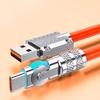 Cable de Datos de Carga Súper Rápida Jike Giratorio 6A Adecuado para Android Apple Huawei Teléfono Móvil Tipo-C Cable de Carga de 120W