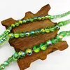 Contas de vidro para DIY, acessórios de joias, contas de bola de futebol facetadas brilhantes, contas de céu estrelado, contas de globo de 96 facetas