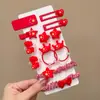 Dia Nacional Bandeira Vermelha Cinco Estrelas Grampo de Cabelo Headband Feminino Dia Nacional Headband Infantil Acessórios de Cabelo Infantil Grampo de Cabelo Meninas Elástico Headband Headband