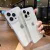 Funda para Teléfono Móvil Apple 16Promax Negra Transparente iPhone Gama Completa Anticaída Espacial Funda para Teléfono Móvil Mayoreo