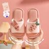 Chinelos Infantis Verão Meninas Chinelos de Linho Antiderrapantes Uso Doméstico Primavera e Outono Desenho Animado Sola Macia Bebê Crianças Grandes Chinelos de Algodão para Homens