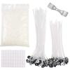 Material de pavio de vela DIY Vela pavio terno Kit de ferramentas para fabricação de velas Conjunto de velas perfumadas