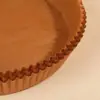 Embalagem Blister de Papel para Air Fryer Prato de Papel Redondo Papel à Prova de Óleo Silicone Dupla Face Descartável Papel Especial para Fritadeira