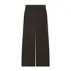 Pantalones rectos de cintura alta hasta el suelo, pantalones casuales de cintura alta adelgazantes para ir al trabajo, pantalones versátiles de trabajo para mujer