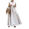 Vestido Holgado Coreano de Verano 2026 Nuevo Estilo en Stock con Dobladillo Grande, Vestido Elegante y Adelgazante de Largo Medio