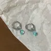 Brincos Pendentes Exquisitos de Zircônia Gota d'Água Azul Lago Simples Nicho Brincos Elegantes da Moda Brincos Femininos